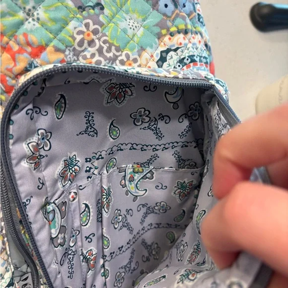 Vera Bradley Multicolor Paisley Quilted Sling Bag - Picture 3 of 9